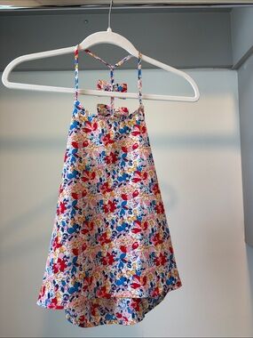Molly Bracken kids Floral Halter Tank Top in Pink, Red, Blue, Yellow